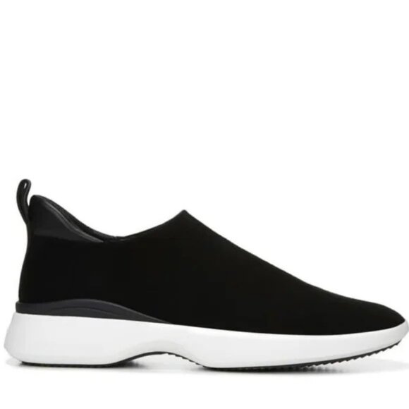 Via Spiga Laverno Black Suede Slip On Sneakers NIB - Picture 2 of 8